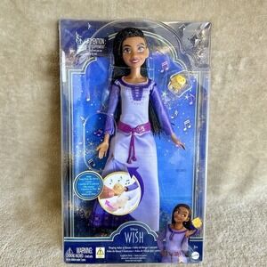 Mattel Disney Wish Singing Asha of Rosas Fashion Doll Star Figure Posable&Outfit